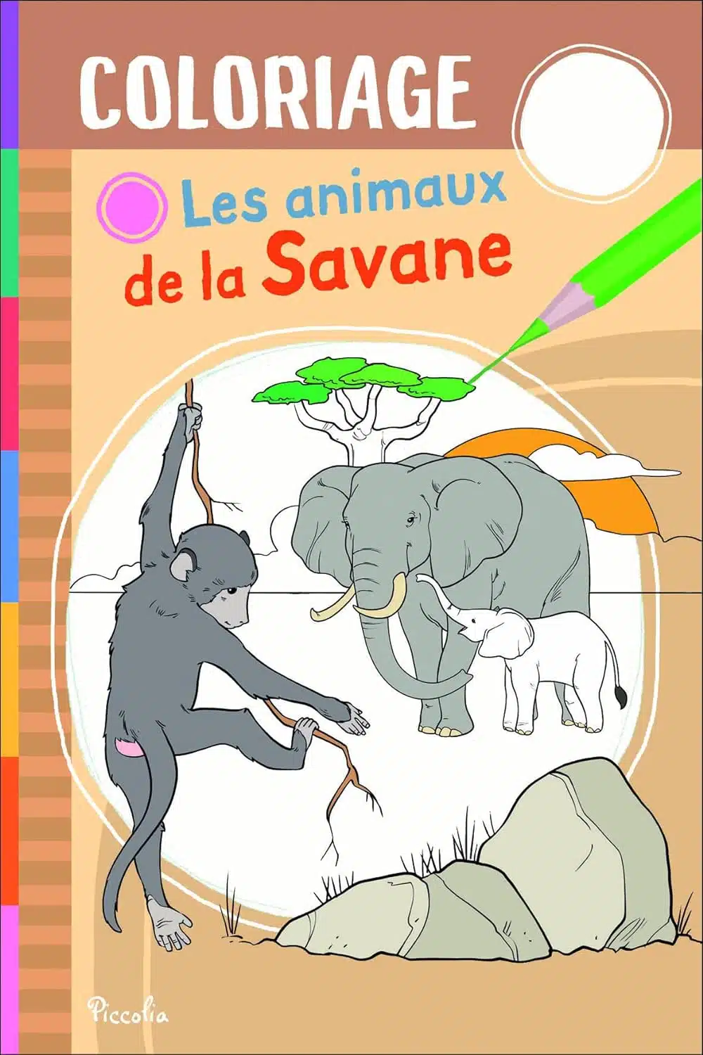 Les animaux de la savane - Coloriage