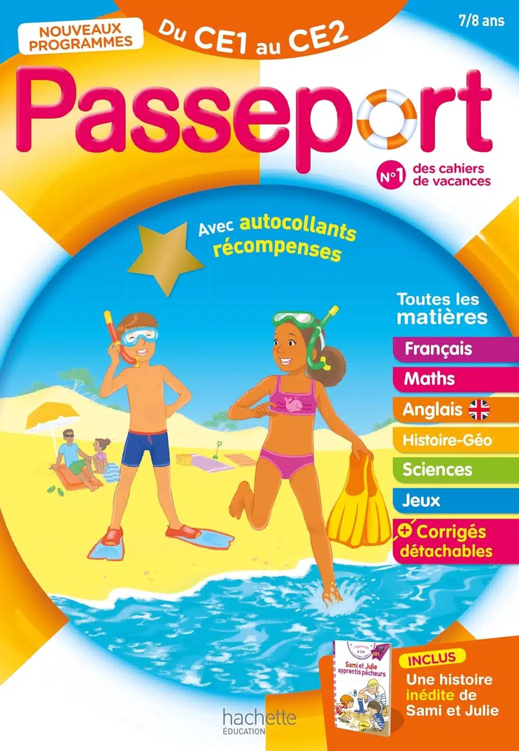 Passeport - Du CE1 au CE2 7/8 ans - Cahier de vacances 2024