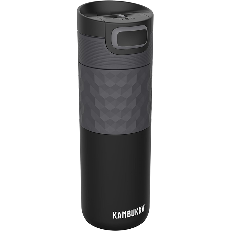 KAMBUKKA Gourde Isotherme (500ml) - Thermos Etanche Noir