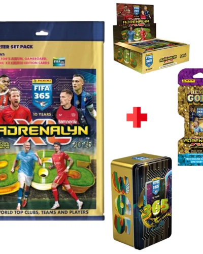 Pack FIFA 365 2025 Adrenalyn Panini : Starter Pack + 24 pochettes + Classic Tin + Premium Cards