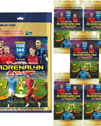 Panini FIFA 365 2025 Adrenalyn XL – 1 kit de démarrage + 5 boosters